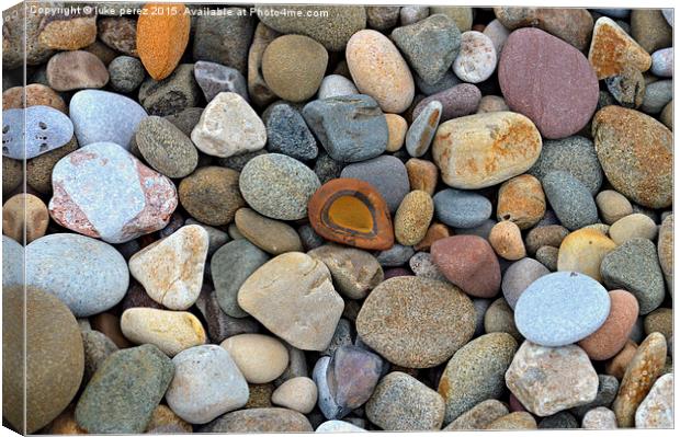  pebbles Canvas Print by luke perez