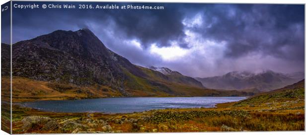 Rain in the Ogwen Valley, Snowdonia. Canvas Print by Black Key Photography