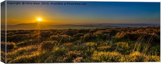 Stiperstones Sunset Canvas Print by Black Key Photography