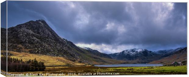 Wind over Tryfan, Snowdonia Canvas Print by Black Key Photography