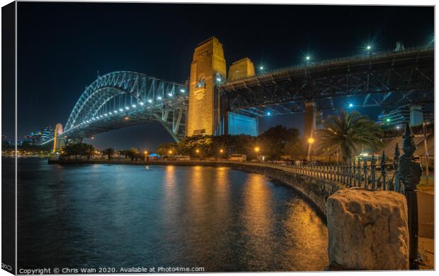 The Sydney Harbour Bridge Canvas Print by Black Key Photography