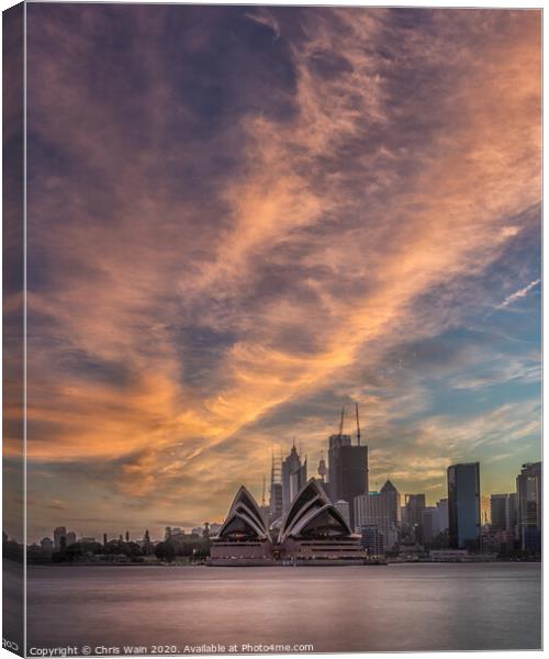 Sydney Sunset Canvas Print by Black Key Photography