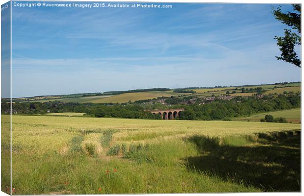 Darenth Valley Canvas Print by Ravenswood Imagery