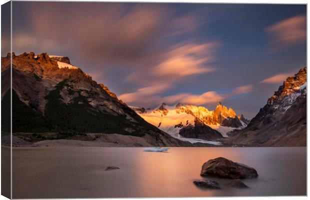 Cerro Torre Canvas Print by Sandra Kepkowska