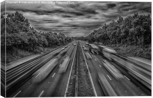  Rush Hour Traffic Canvas Print by mark sykes