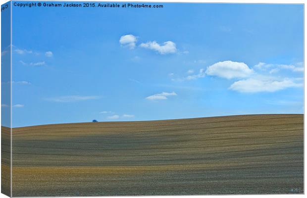  A modern agricultural abstract landscape Canvas Print by Graham Jackson