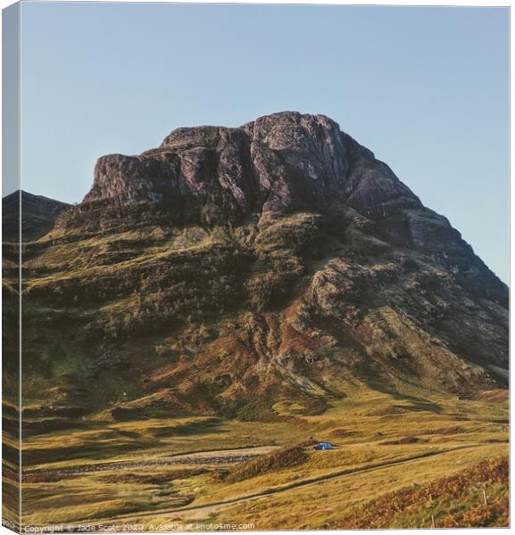 Glencoe Munro in scotland Canvas Print by Jade Scott