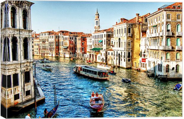  Venice Grand Canal Canvas Print by Rob Medway