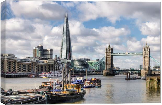 River Thames skyline Canvas Print by tim miller