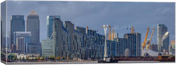 canary wharf skyline Canvas Print by tim miller