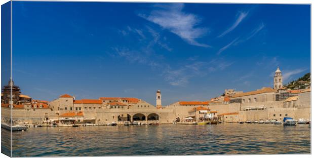 Beautiful old port and town Canvas Print by Naylor's Photography