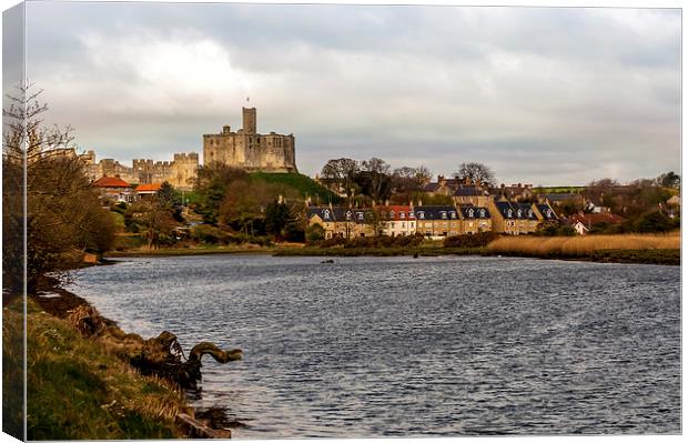 Warkworth and the banks of the Coquet river Canvas Print by Naylor's Photography