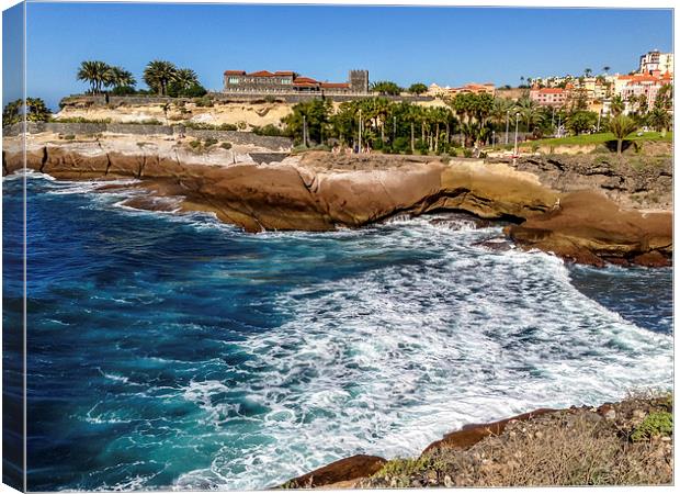 The wonderful Costa Adeje in Tenerife Canvas Print by Naylor's Photography