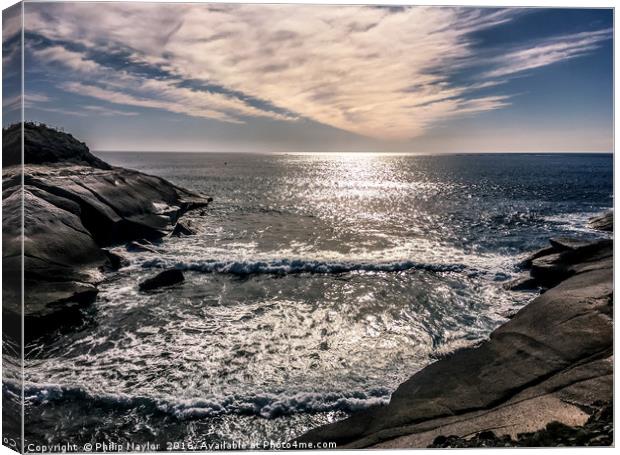 Sparkling Sea Canvas Print by Naylor's Photography