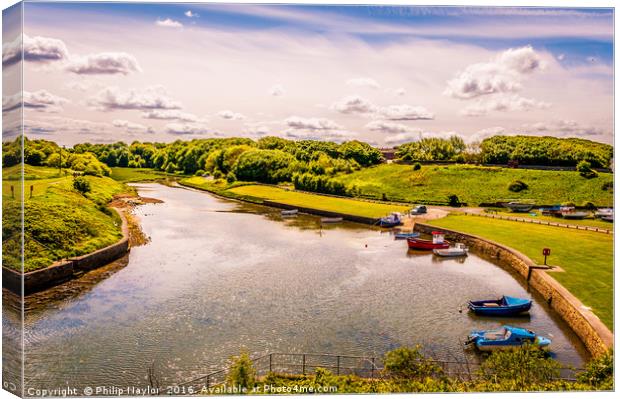Seaton Sluice - With a Twist.......... Canvas Print by Naylor's Photography