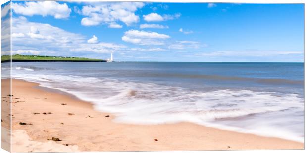 Waters of Whitley Bay............... Canvas Print by Naylor's Photography