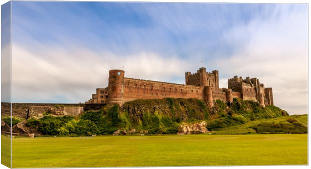 Breathtaking Bamburgh Castle.............. Canvas Print by Naylor's Photography