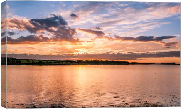 Sunset over the Bay.......... Canvas Print by Naylor's Photography