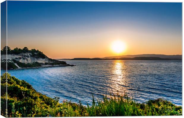 Sunset in Paradise...... Canvas Print by Naylor's Photography
