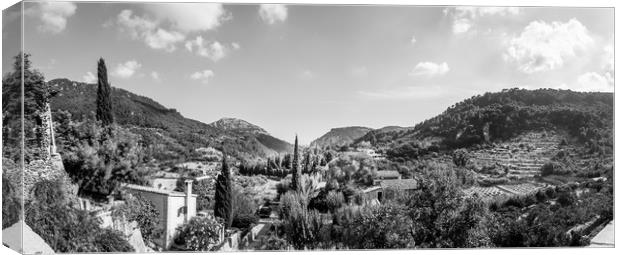 Panoramic View from the Monastery at Valldemossa  Canvas Print by Naylor's Photography