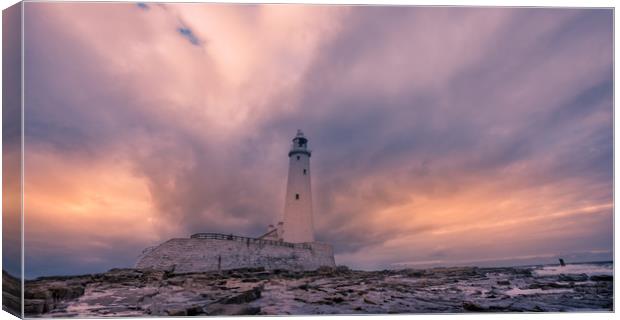 Lighting the Lighthouse  Canvas Print by Naylor's Photography