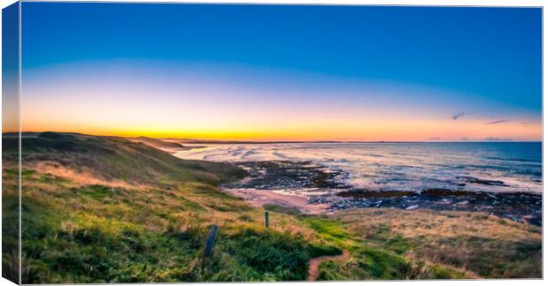 The raw beauty of Bamburgh Canvas Print by Naylor's Photography