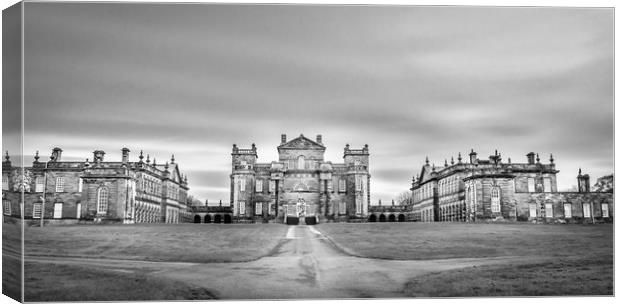 Seaton Delaval Hall in Mono Canvas Print by Naylor's Photography