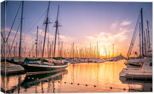 Magical Marina Rubicon  Canvas Print by Naylor's Photography
