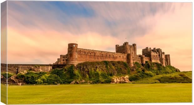 Simply Spectacular Bamburgh Castle Canvas Print by Naylor's Photography