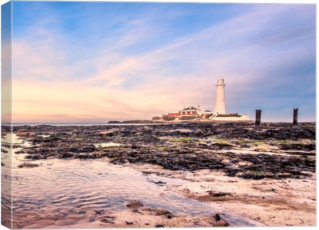 St Marys protecting our coast Canvas Print by Naylor's Photography