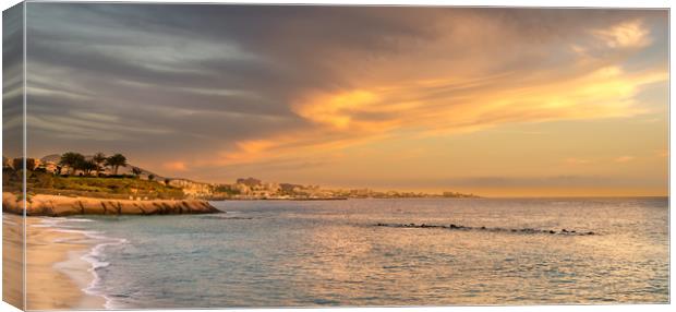 Tenerife Coastal Vista at Sunset Canvas Print by Naylor's Photography