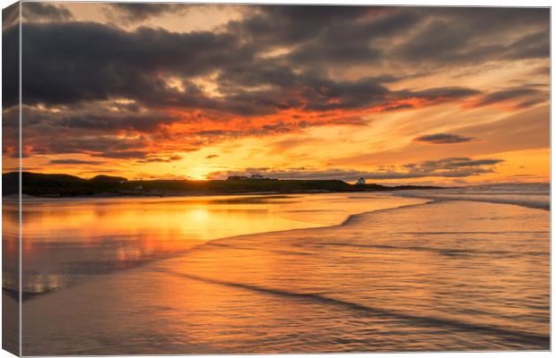 Bamburgh Beach   Canvas Print by Naylor's Photography