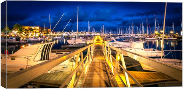 The Pontoon at the Marina Rubicon  Canvas Print by Naylor's Photography