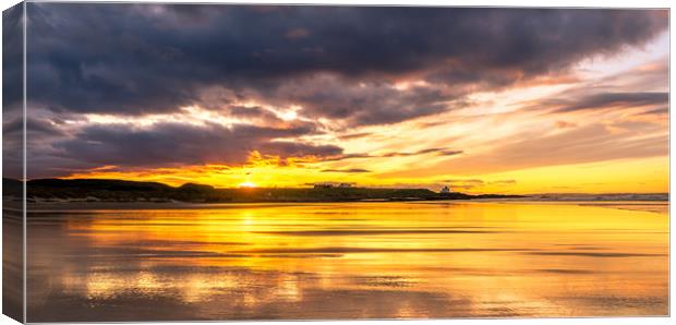 Northumberland Sunset Canvas Print by Naylor's Photography