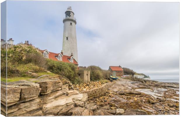 St. Mary's from the rocky shore Canvas Print by Naylor's Photography