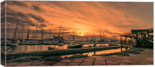 Sunset at the Rubicon Canvas Print by Naylor's Photography