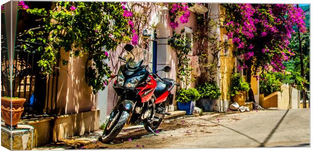 Motorbike in Colour Canvas Print by Naylor's Photography