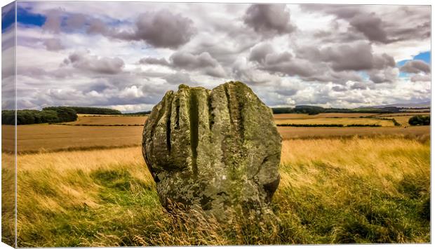 The stone circle of Duddo Canvas Print by Naylor's Photography