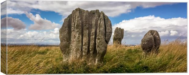 Five stones of Duddo Canvas Print by Naylor's Photography