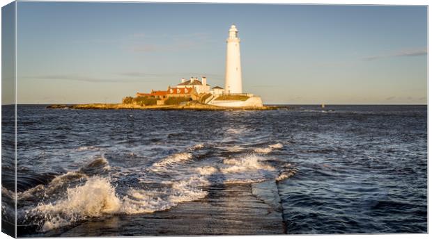 January day at the Lighthouse Canvas Print by Naylor's Photography