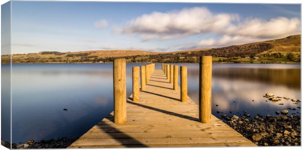 Jetty View to the Helvellyn mountains Canvas Print by Naylor's Photography