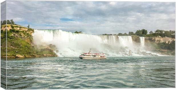American and Canadian Falls at Niagara Canvas Print by Naylor's Photography