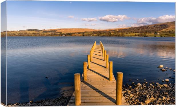 Jetty View at Ullswater - Reuploaded Canvas Print by Naylor's Photography