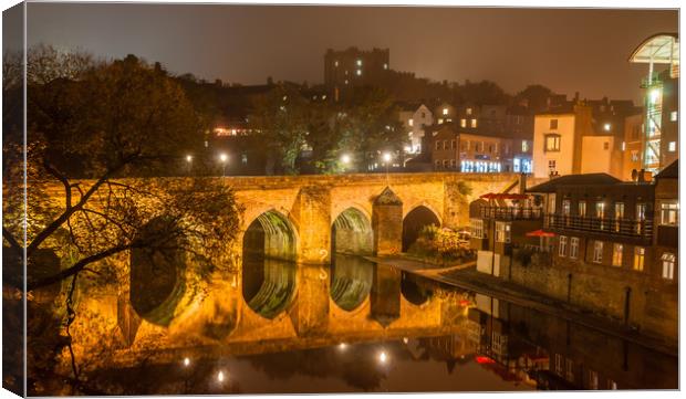 Photo's of Durham - Elvet Bridge Canvas Print by Naylor's Photography