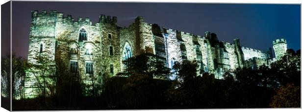 Illuminated Durham Castle Canvas Print by Naylor's Photography