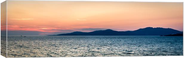 Mykonos Sunset View Canvas Print by Naylor's Photography