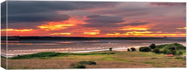 The Sky on fire at the farm Canvas Print by Naylor's Photography