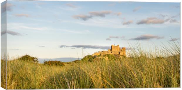 Castle through the dunes Canvas Print by Naylor's Photography
