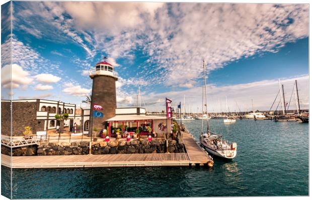 Lighthouse and One Bar  Canvas Print by Naylor's Photography