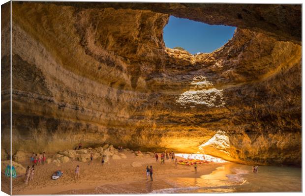 The Benagil Cave Canvas Print by Naylor's Photography